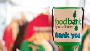 Foodbank collection tin