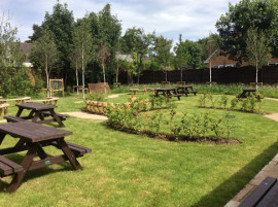 picture of formby library's garden