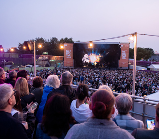 People enjoying Sir Tom Jones at Bootle's Salt and Tar in August 2024