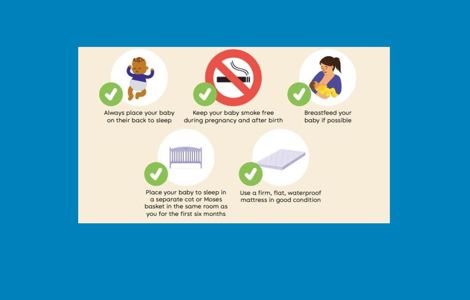 Safer Sleep For Babies graphic