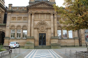 a photo of the outside of Southport Library