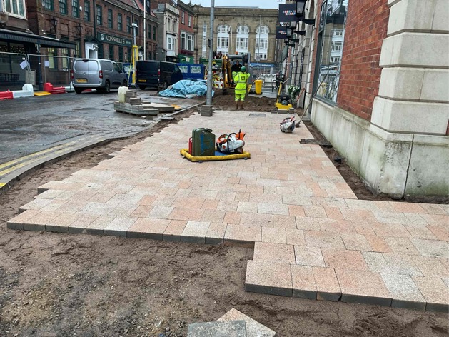 A picture of Les Transformations de Southport Phase 1 site progress in January 2025.