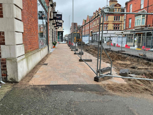 A progress picture of King Street - February 2025