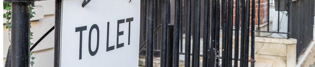 A To Let sign outside a house