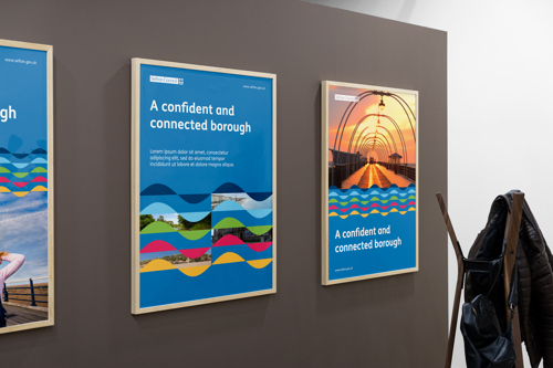 Posters on display