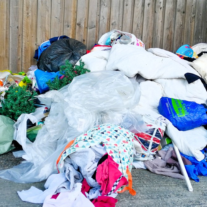 Fly-tipping at Kirkstone Road North