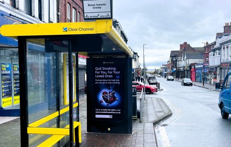 Stop Smoking Campaign Bus Stop ad