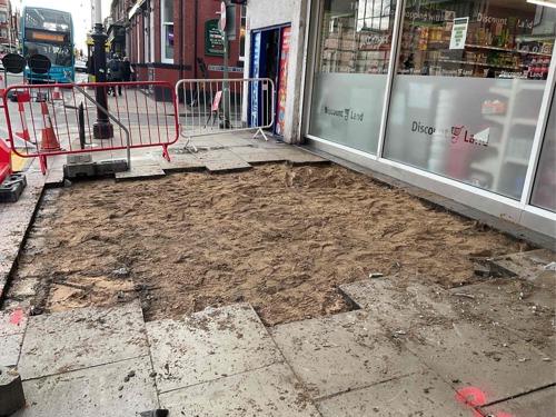 A progress picture of Eastbank Street - January 2025