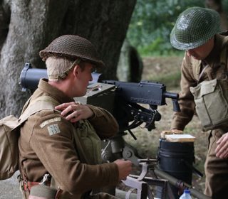 People in Home Guard uniform 