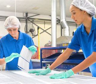 People working in a factory