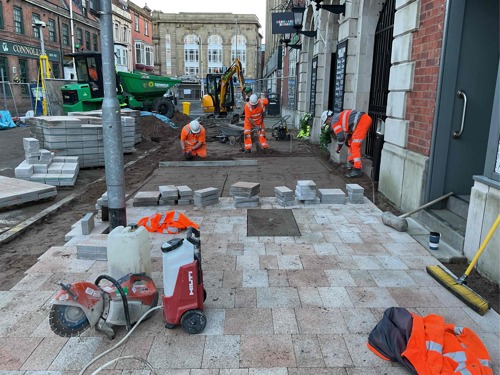 A progress picture of King Street - January 2025