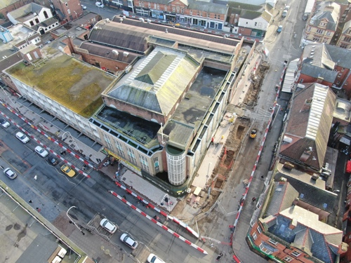 An aerial view of King Street - February 2025