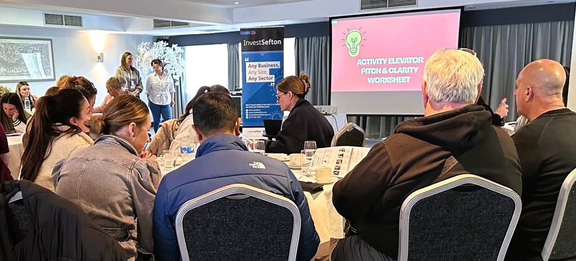 People at an InvestSefton workshop